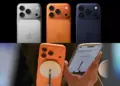 Gambar Utama: Empat unit iPhone (mewakili iPhone 17) dalam berbagai varian warna, menyoroti desain dan kamera tiga lensa.