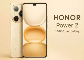 Tampilan layar depan Honor Power 2 yang jernih dengan bezel tipis, menonjolkan pengalaman visual yang imersif.