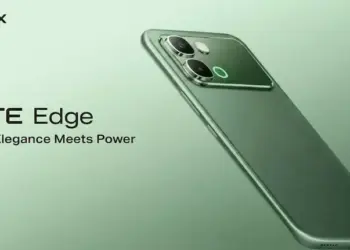Penampakan bodi belakang Infinix Note Edge dengan klaim kapasitas baterai