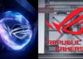 Tampilan teaser desktop gaming ASUS ROG G1000 yang memamerkan kembalinya fitur visual LED AniMe Matrix pada casing tower, disiapkan untuk ajang CES 2026.