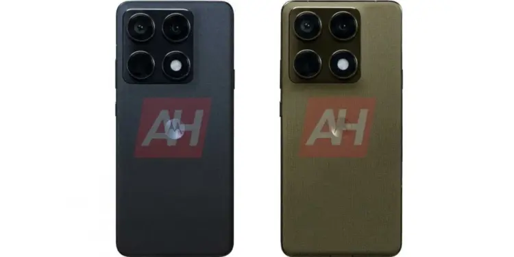 Bocoran render desain belakang Motorola Edge 70 Ultra yang menampilkan modul tiga kamera dan dua pilihan warna.