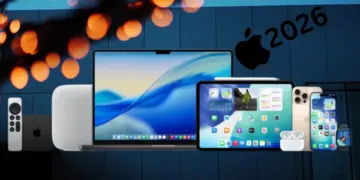 Ilustrasi kolase bocoran produk Apple 2026 yang terungkap, termasuk iPhone 18 Pro, iPhone Fold, dan MacBook murah terbaru.