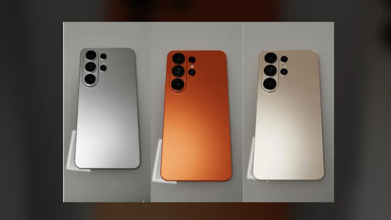 Tampilan belakang tiga varian warna Samsung Galaxy S26 Ultra yang dikabarkan akan mendukung pengisian daya nirkabel Qi2 25W.