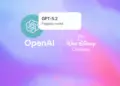 Logo OpenAI bersanding dengan logo The Walt Disney Company dan teks GPT-5.2 Flagship model, menandakan kolaborasi investasi dan teknologi terbaru.