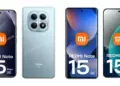 Visual bocoran seri Redmi Note 15 Global, menampilkan varian Redmi Note 15 Pro, Pro+, dan standar yang memiliki kamera 200MP.