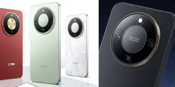 Ilustrasi smartphone Honor X80 dengan desain kamera Matrix, ponsel mid-range yang dikonfirmasi membawa baterai monster 10.000 mAh.