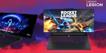 Render Lenovo Legion Pro Rollable menampilkan mekanisme layar gulung yang memperluas tampilan visual game dari 16 inci menjadi 24 inci.
