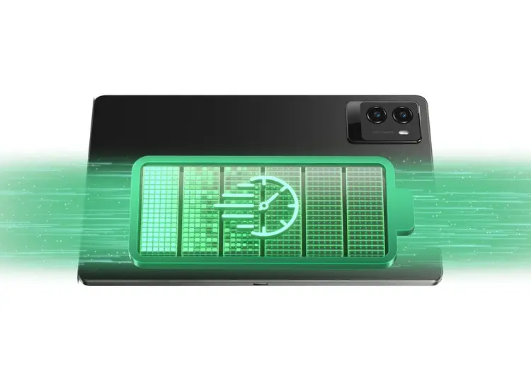 Ilustrasi fitur Bypass Charging pada Lenovo Legion Tab Gen 3 yang mengalirkan daya langsung ke perangkat tanpa membebani baterai.