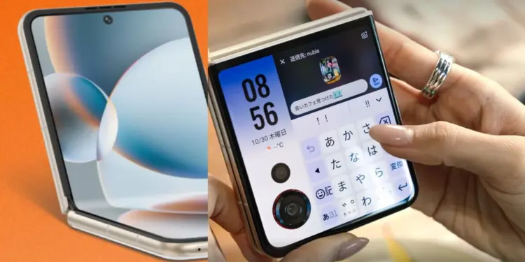 Nubia Flip3 resmi meluncur dengan chip Dimensity 7400X, desain lipat, dan menampilkan keyboard di layar cover monster 4 inci.