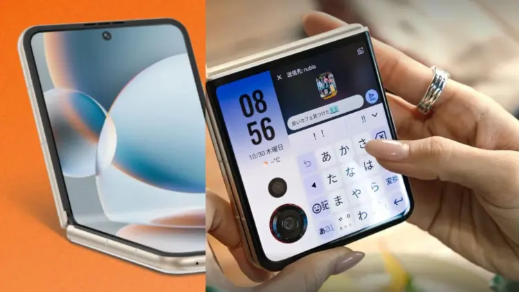 Nubia Flip3 resmi meluncur dengan chip Dimensity 7400X, desain lipat, dan menampilkan keyboard di layar cover monster 4 inci.