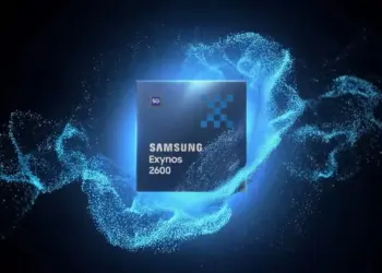 Ilustrasi chipset Samsung Exynos 2600 terbaru dengan teknologi 2nm yang menggunakan modem eksternal, berpotensi mengurangi efisiensi baterai pada Galaxy S26.