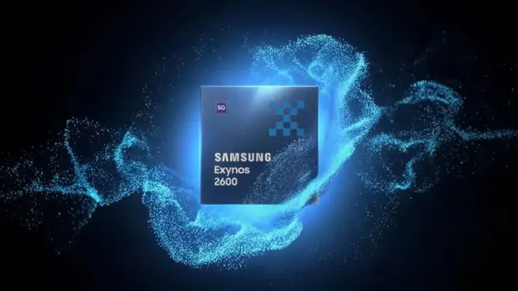 Ilustrasi chipset Samsung Exynos 2600 terbaru dengan teknologi 2nm yang menggunakan modem eksternal, berpotensi mengurangi efisiensi baterai pada Galaxy S26.