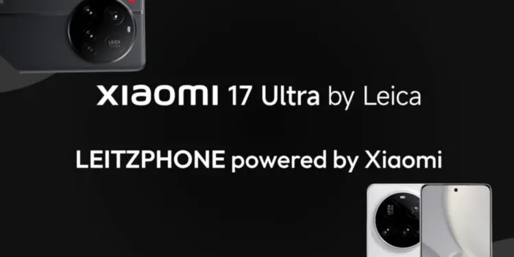 Bocoran poster Xiaomi 17 Ultra yang menampilkan strategi branding baru kamera Leica dan nama Leitzphone powered by Xiaomi untuk pasar global serta modul kamera bulat besar.