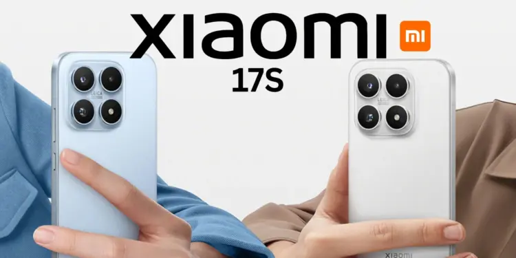 Ilustrasi featured image untuk artikel Xiaomi 17S Series, menampilkan dua smartphone Xiaomi dengan modul kamera Leica dan teks overlay bertuliskan "xiaomi 17S" dan logo "mi".