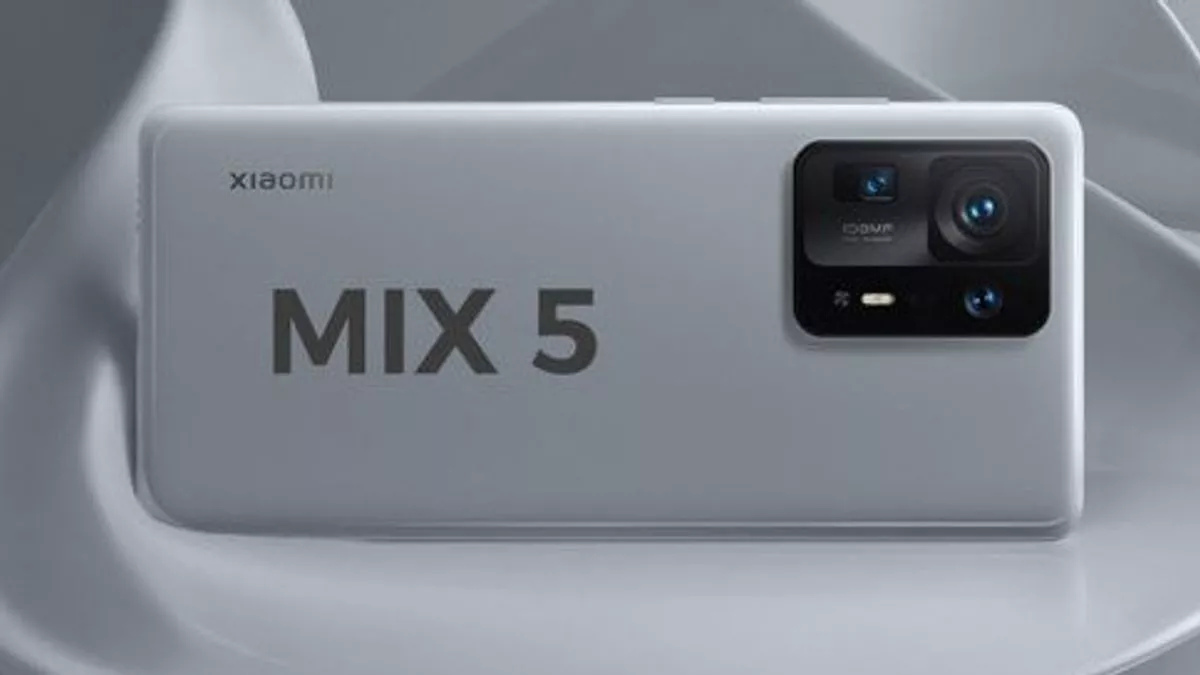Bocoran tampilan depan Xiaomi MIX 5 dengan layar penuh tanpa notch dan bezel tipis.