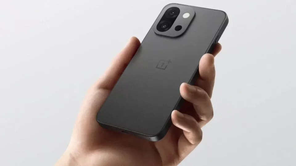 Ilustrasi struktur baterai silikon-karbon kapasitas besar 7.000 mAh di dalam bodi tipis smartphone OnePlus 15T.