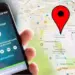 Ilustrasi pin lokasi pada peta untuk mengetahui lokasi seseorang melalui pesan WhatsApp yang dikirimkan secara manual.
