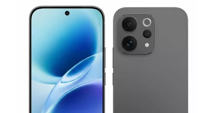 Tampilan depan dan belakang Vivo V70 Series dengan kamera besar dan layar punch hole