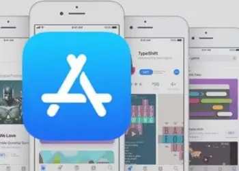 Antarmuka aplikasi di dalam App Store pada beberapa perangkat iPhone yang mengalami kendala teknis.