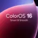Logo resmi ColorOS 16 dengan slogan Smart and Smooth untuk memeriksa daftar HP OPPO yang mendukung update.