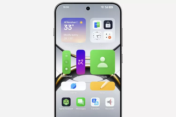 Tampilan antarmuka layar utama ColorOS 16 yang tidak akan tersedia pada daftar HP OPPO model lama.