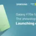 Poster peluncuran Samsung Galaxy F70e 5G di Flipkart pada tanggal 9 Februari.