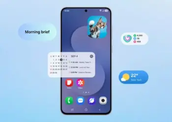 Daftar fitur AI Productivity Widget dan Smart Suggestions pada pembaruan Samsung Bixby.