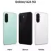 Varian warna Samsung Galaxy A26 5G yaitu Mint, Black, dan White dengan desain kamera vertikal.