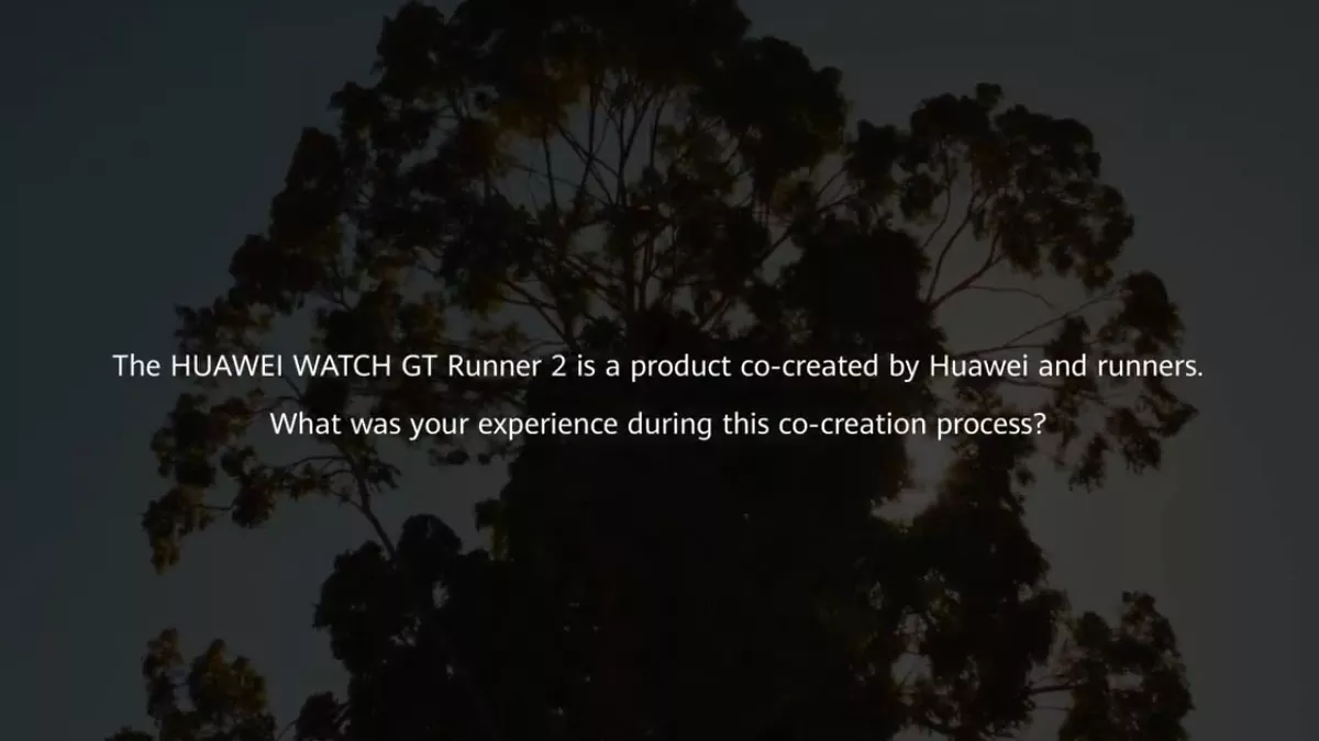 Kalimat promosi Huawei Watch GT Runner 2 yang menyebutkan produk ini dikembangkan bersama para pelari.