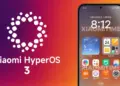Tampilan beranda antarmuka HyperOS 3 pada smartphone Xiaomi dengan widget baru yang interaktif.