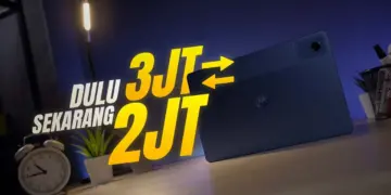Moto Pad 60 Neo warna Malibu Blue dengan Moto Pen, tablet 2 jutaan terbaik yang sudah mendukung Android 15.