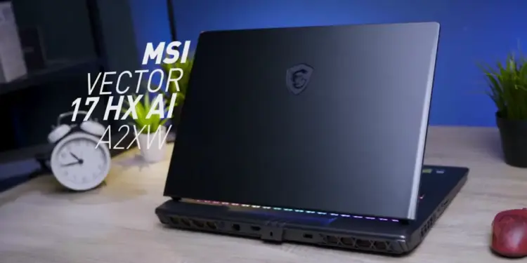 Review MSI Vector 17 HX: Laptop gaming bertenaga RTX 5070 Ti dan Intel Core Ultra 9 dengan desain desktop replacement.