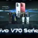 Jajaran manajemen vivo Indonesia berfoto bersama saat peluncuran resmi vivo V70 Series yang akan tersedia pada April 2026.