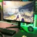 Monitor gaming esports dengan refresh rate 240Hz dan waktu respons 1ms saat digunakan bermain game FPS kompetitif.