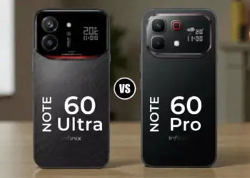 Seseorang memegang Infinix NOTE 60 Ultra di tangan untuk menunjukkan dimensi dan kenyamanan genggaman.