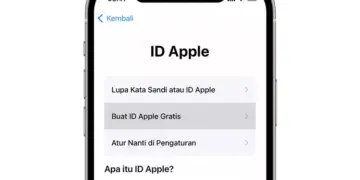 Ilustrasi grafis fitur keamanan verifikasi perangkat terpercaya pada layanan iCloud iPhone.