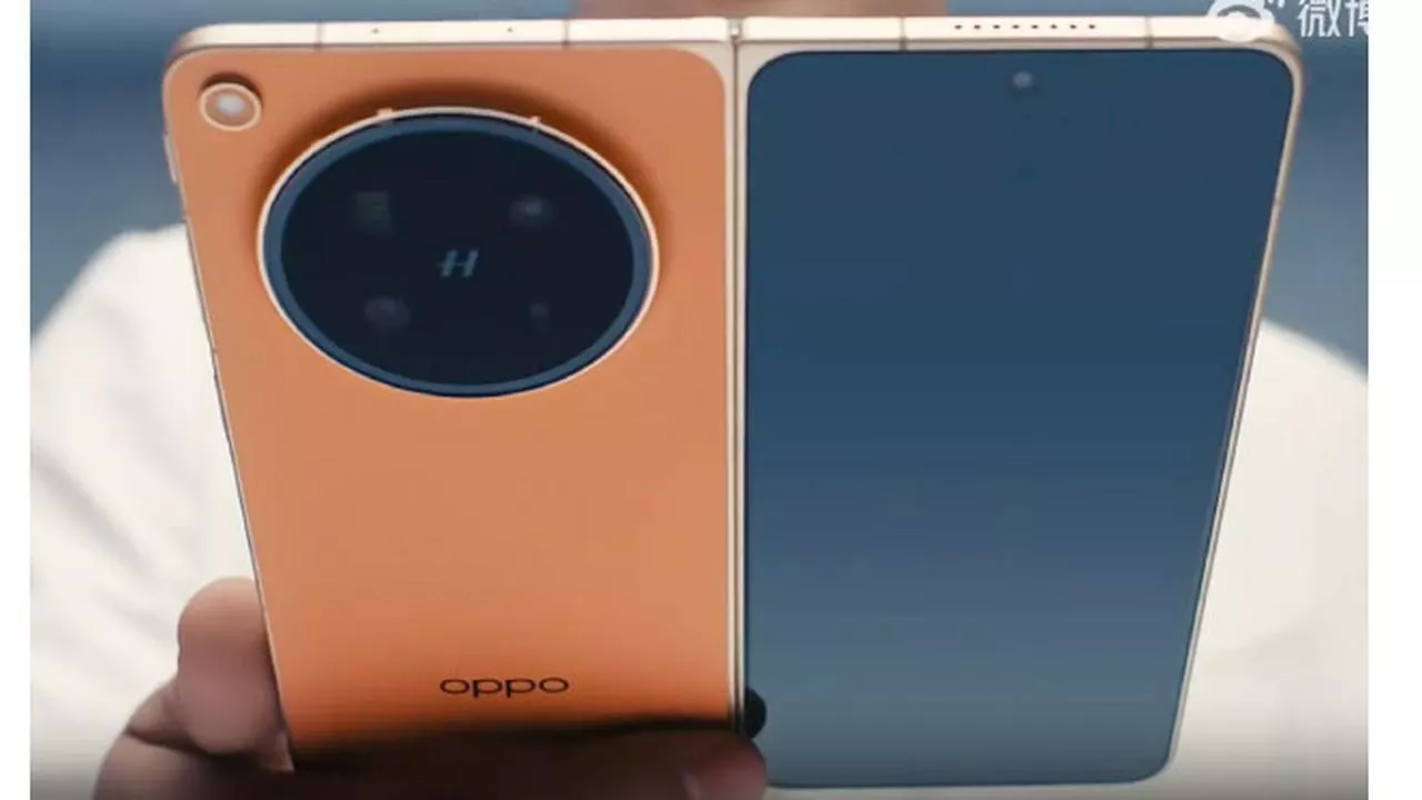 Detail engsel (hinge) titanium alloy pada OPPO Find N6 yang diklaim mampu menghilangkan bekas lipatan layar.