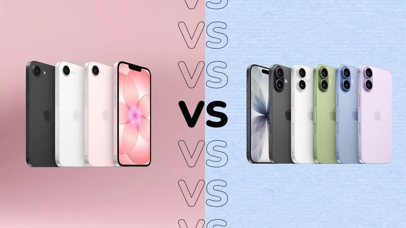 Katalog lengkap pilihan warna iPhone 17e vs iPhone 17, mulai dari warna gelap hingga pastel.