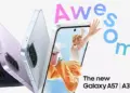 Poster promosi resmi Samsung bertajuk "Awesome" untuk seri terbaru Galaxy A57 dan A37 5G.