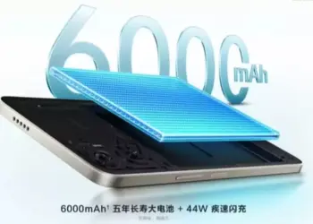 Ilustrasi jeroan perangkat Vivo Y37+ yang memperlihatkan komponen baterai besar berkapasitas 6000mAh dan dukungan pengisian cepat 44W.