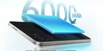 Ilustrasi jeroan perangkat Vivo Y37+ yang memperlihatkan komponen baterai besar berkapasitas 6000mAh dan dukungan pengisian cepat 44W.