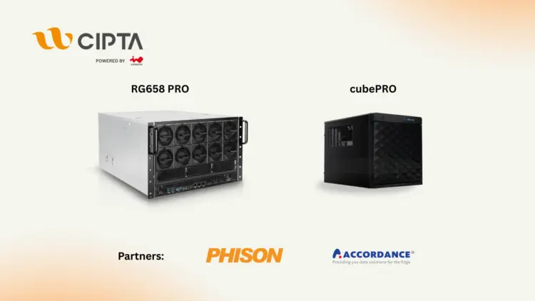 Unit server GPU CIPTA RG658 PRO berperforma tinggi dengan sistem pendingin 17.000 rpm untuk kebutuhan infrastruktur AI lokal.