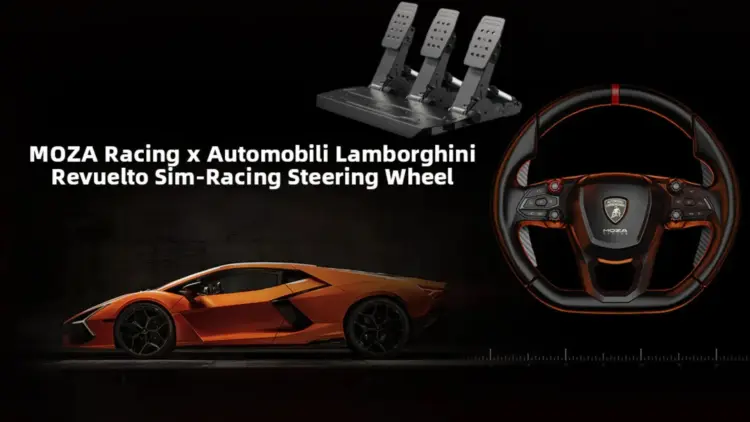 Stir MOZA Racing Lamborghini Revuelto dan Pedal SRP2 untuk Sim Racing