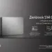 Tampilan profil ultra-tipis ASUS Zenbook S14 OLED (2026) dengan material Ceraluminum yang menunjukkan ketebalan hanya 1,1 cm.
