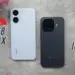 Perbandingan desain bodi belakang smartphone iQOO 15R vs POCO X8 Pro Max tampak atas.