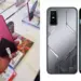 Tampilan desain bodi smartphone Infinix GT 50 Pro vs GT 30 Pro saat dipegang dan dipajang di toko.