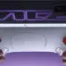 Seseorang menggunakan kontroler gaming putih unik yang terpasang pada smartphone OnePlus Ace 6 Ultra.