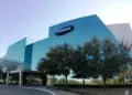 Gedung kantor Samsung tempat pengembangan teknologi DRAM dan semikonduktor.