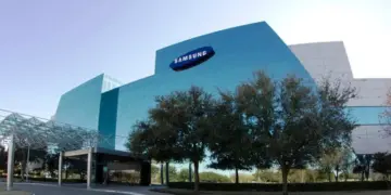 Gedung kantor Samsung tempat pengembangan teknologi DRAM dan semikonduktor.