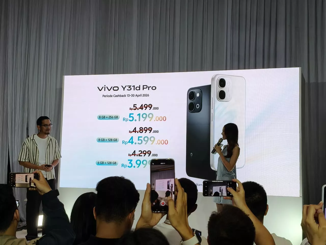 Promo cashback vivo Y31d Pro berlaku mulai 13 hingga 30 April 2026.